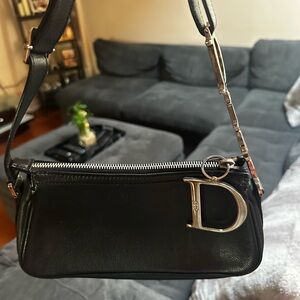 Dior Black saddle bag vintage